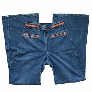 1970s high waisted bell bottoms